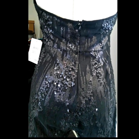 🖤 Wynne Black Sequin Short Choker Romper Playsuit New With Tag! - Picture 5 of 8
